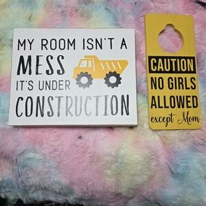 Boys Room Wood Signs